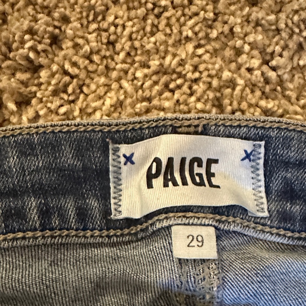 PAIGE Dark Blue Skinny Jeans - Picture 2 of 4